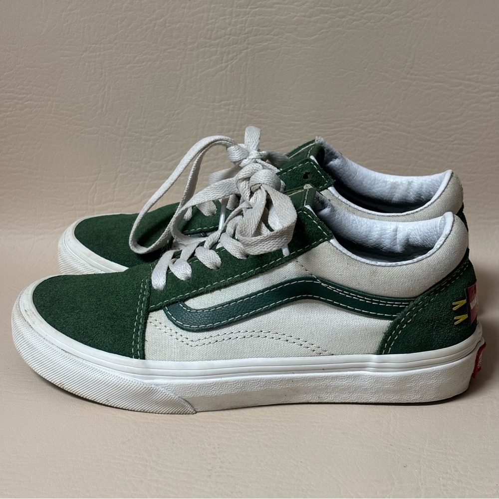 VANS Old Skool Since 1966 Shoe Sneaker Sz 3 Green Youth Unisex